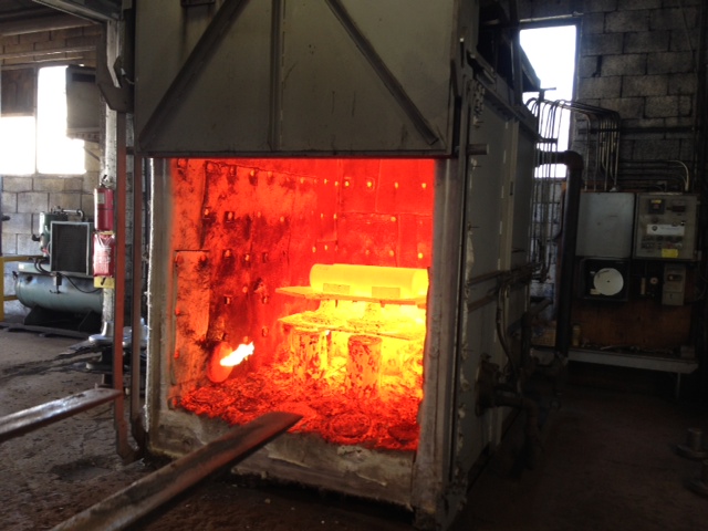 Heat treated furnace remains Heat treated furnace remains